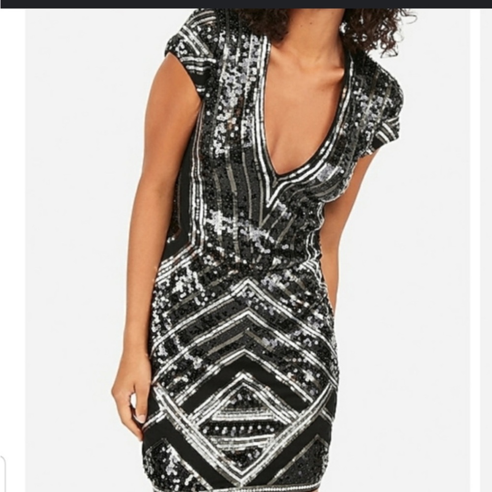 Express XS sequins dress